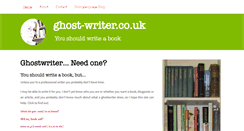Desktop Screenshot of ghost-writer.co.uk