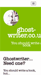 Mobile Screenshot of ghost-writer.co.uk