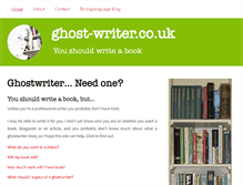Tablet Screenshot of ghost-writer.co.uk